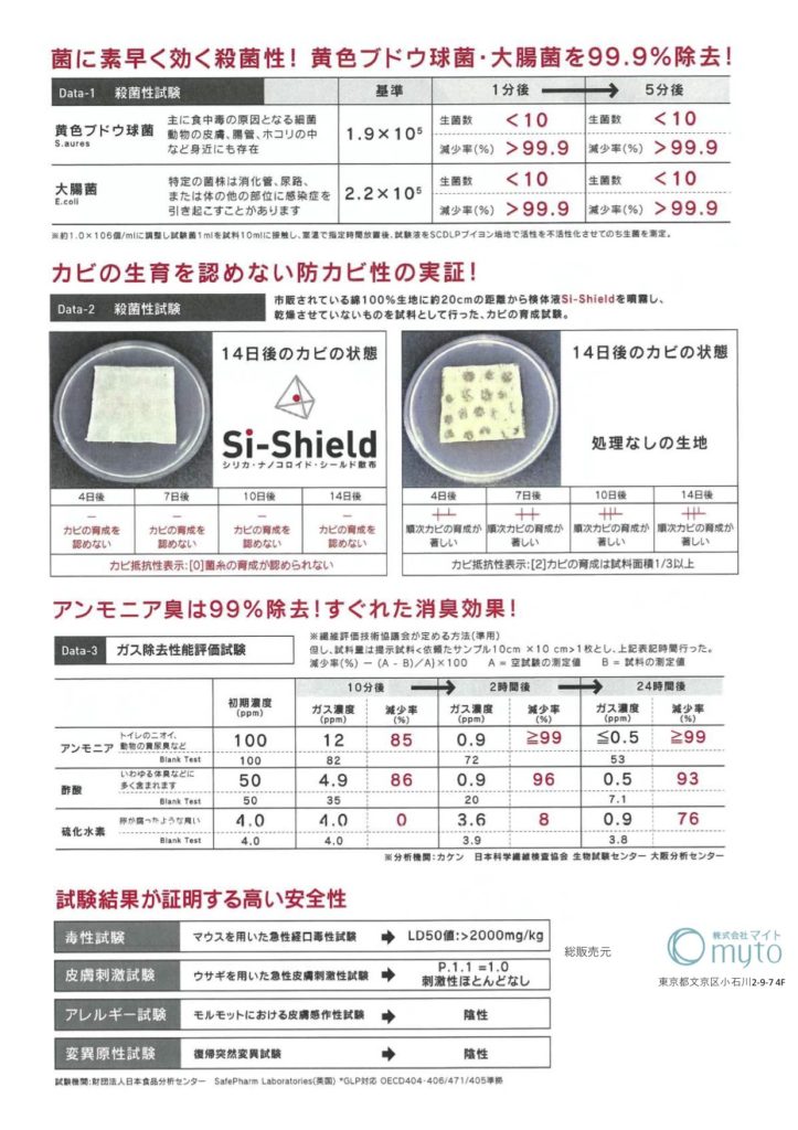 Si抗菌シリカル水塗布