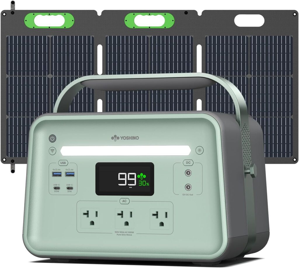 固体電池ポータブル電源 B600ソーラー付き